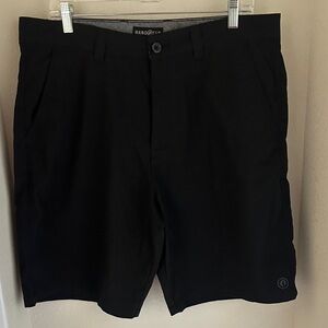 Hang Ten Men's Black Flat Front Casual Shorts